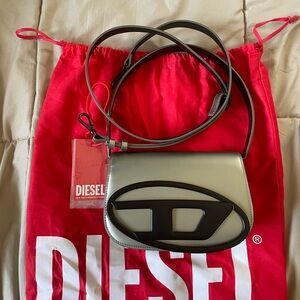 Diesel 1DR BAG in RARE grey / green color